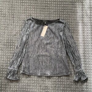 NWT Banana Republic boat neck long sleeve blouse